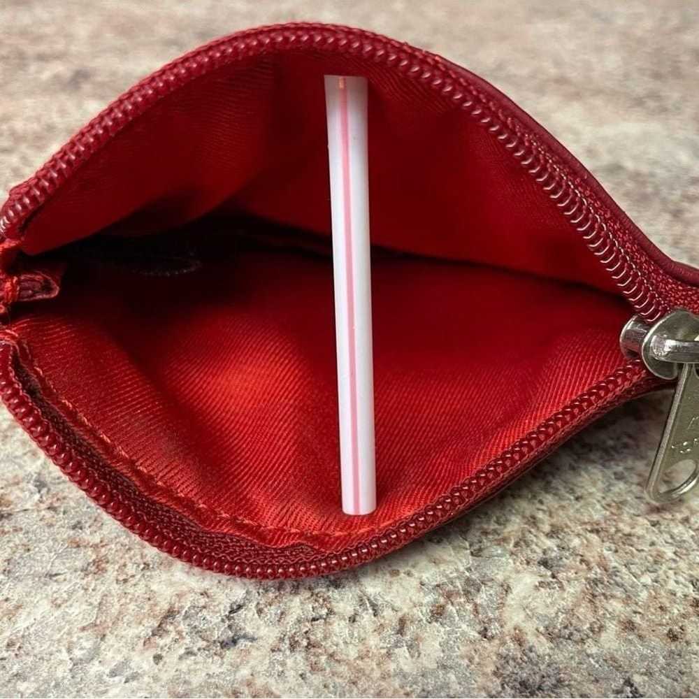 Vintage Wilsons Leather Red Coin Purse - image 4