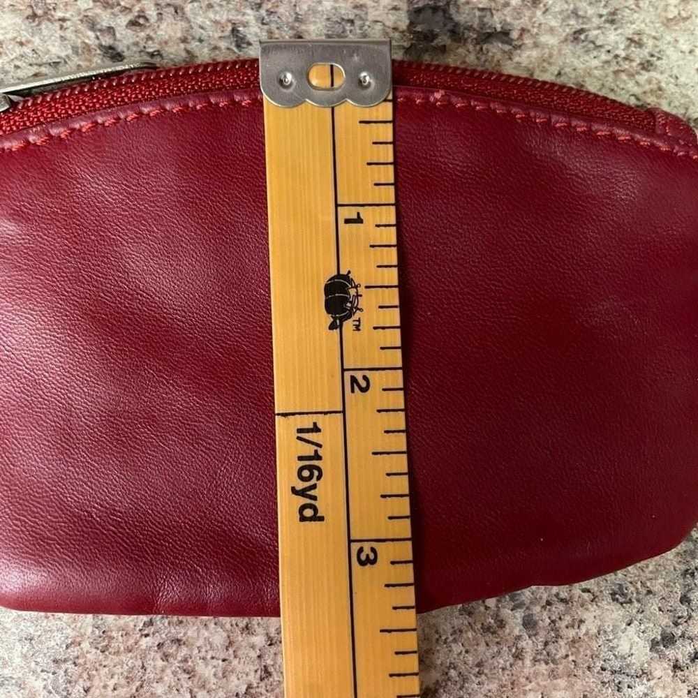 Vintage Wilsons Leather Red Coin Purse - image 8