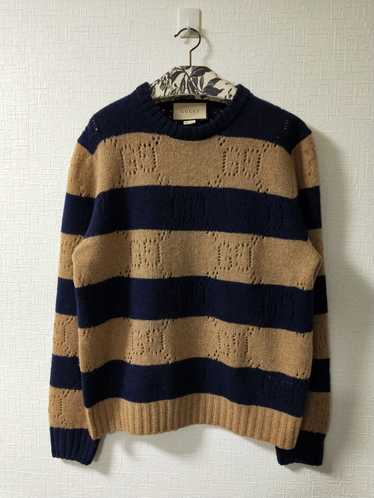 Gucci Pointelle Striped GG Sweater