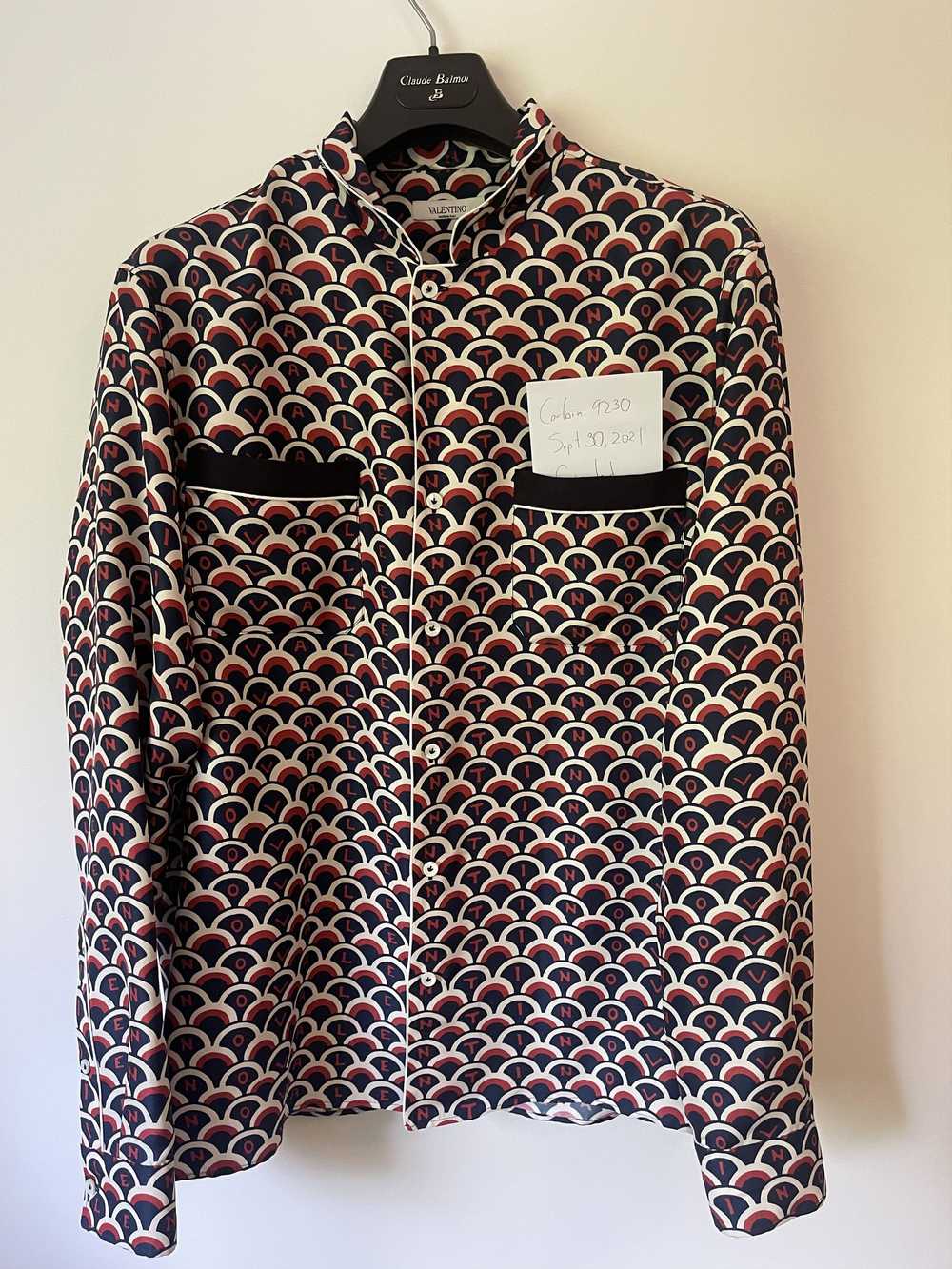 Valentino Scale print silk long sleeve - image 1