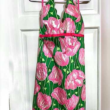 Lilly Pulitzer vintage towering tulips dress