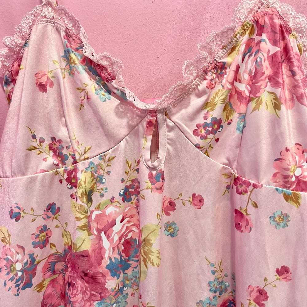 Somebody’s angel pink floral slip dress by sugar … - image 2