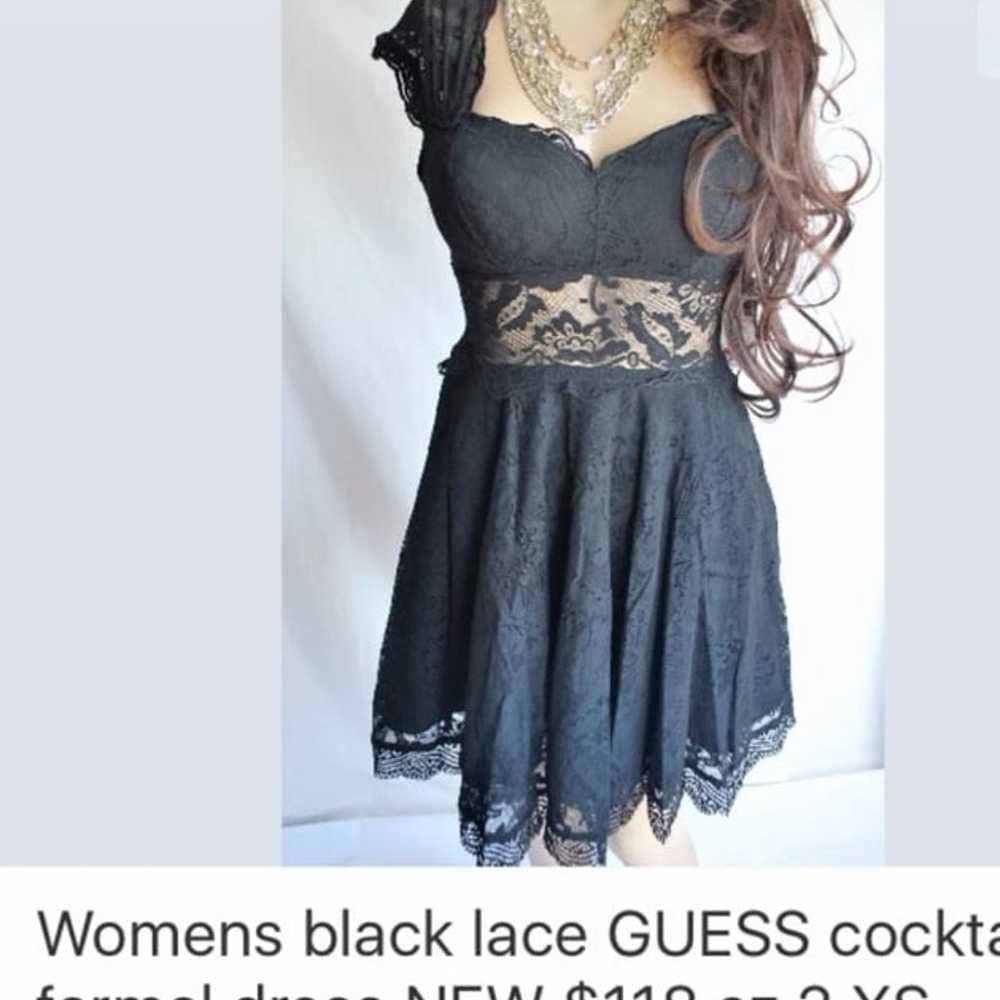 Black lace dress GUESS - image 2