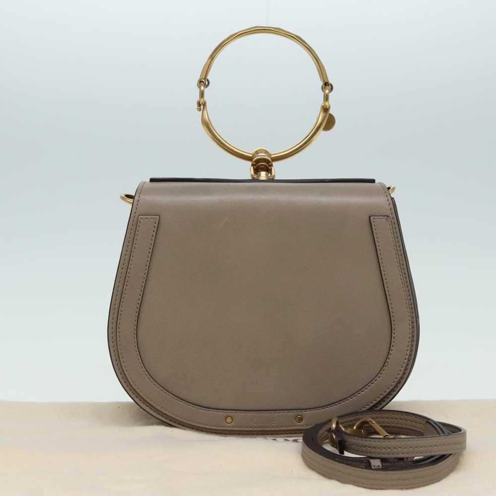 Chloe Chloe Nile Hand Bag Leather 2way Beige Auth… - image 11