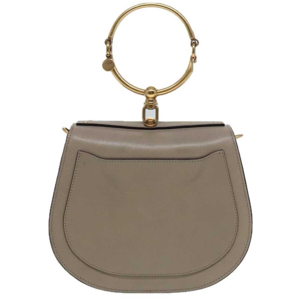 Chloe Chloe Nile Hand Bag Leather 2way Beige Auth… - image 2