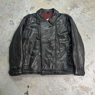 Giorgio Armani × Leather × Leather Jacket Vintage… - image 1