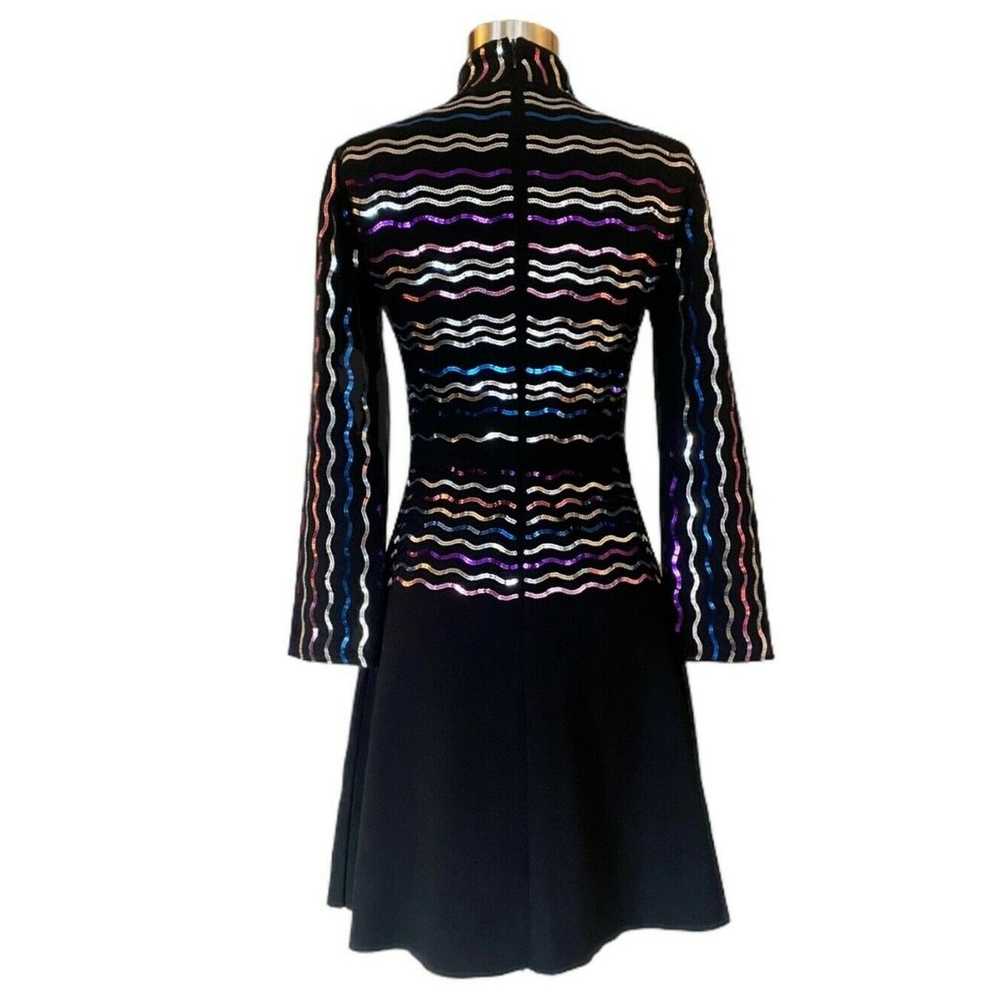 & OTHER STORIES Sequins Knit Black Skater Dress W… - image 2