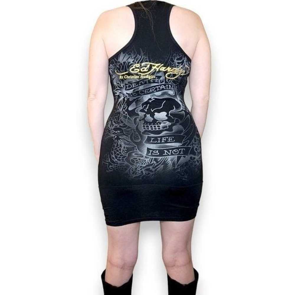 Vintage RARE Y2K Ed Hardy Women "Death is Certain… - image 2