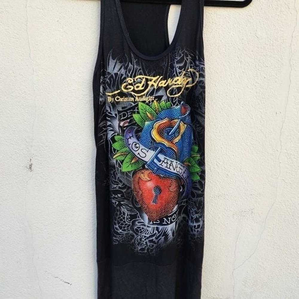 Vintage RARE Y2K Ed Hardy Women "Death is Certain… - image 5