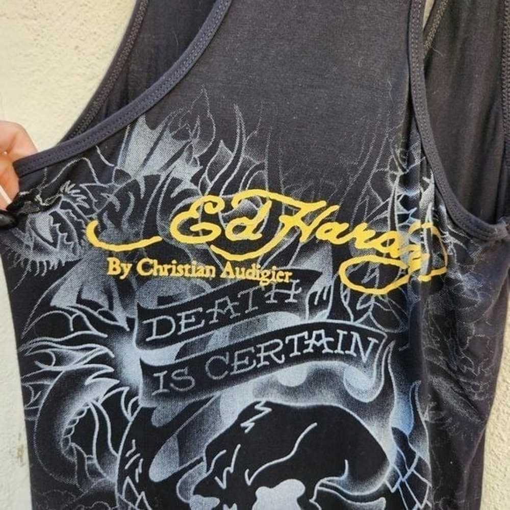 Vintage RARE Y2K Ed Hardy Women "Death is Certain… - image 7