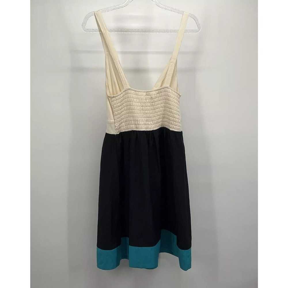 Guess Dress Med Mini Teal Black Cream Colorblock … - image 2