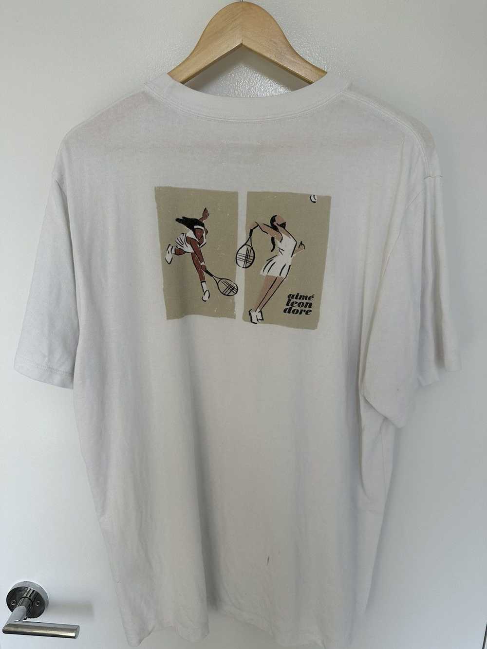 Aime Leon Dore Aime Leon Dore White Tennis T-shirt - image 2