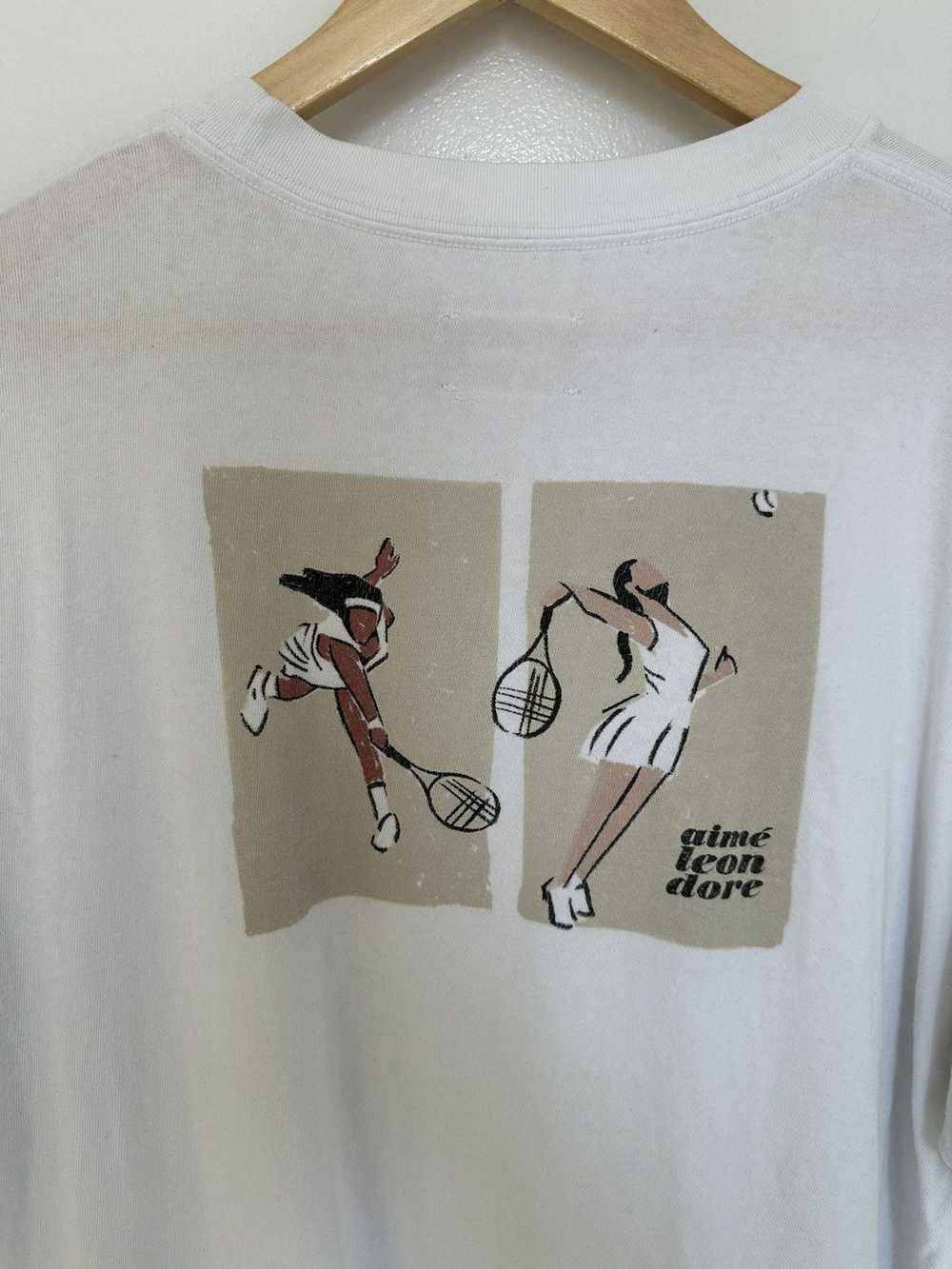 Aime Leon Dore Aime Leon Dore White Tennis T-shirt - image 3