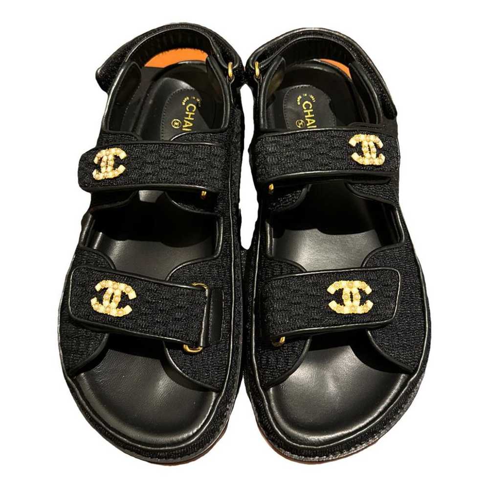 Chanel Dad Sandals tweed sandal - image 1