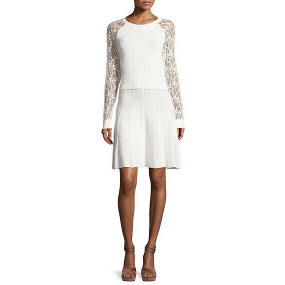 Alice + Olivia Blake Lace Sweater Dress - image 2