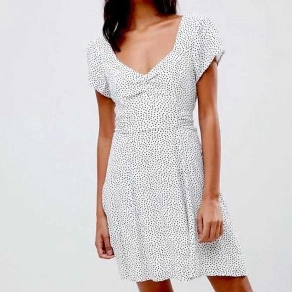 Abercrombie & Fitch White Polka Dot Dress - image 1