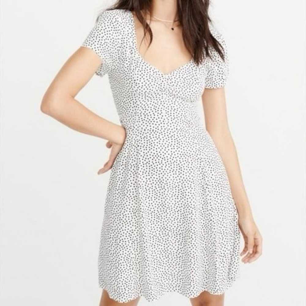 Abercrombie & Fitch White Polka Dot Dress - image 4