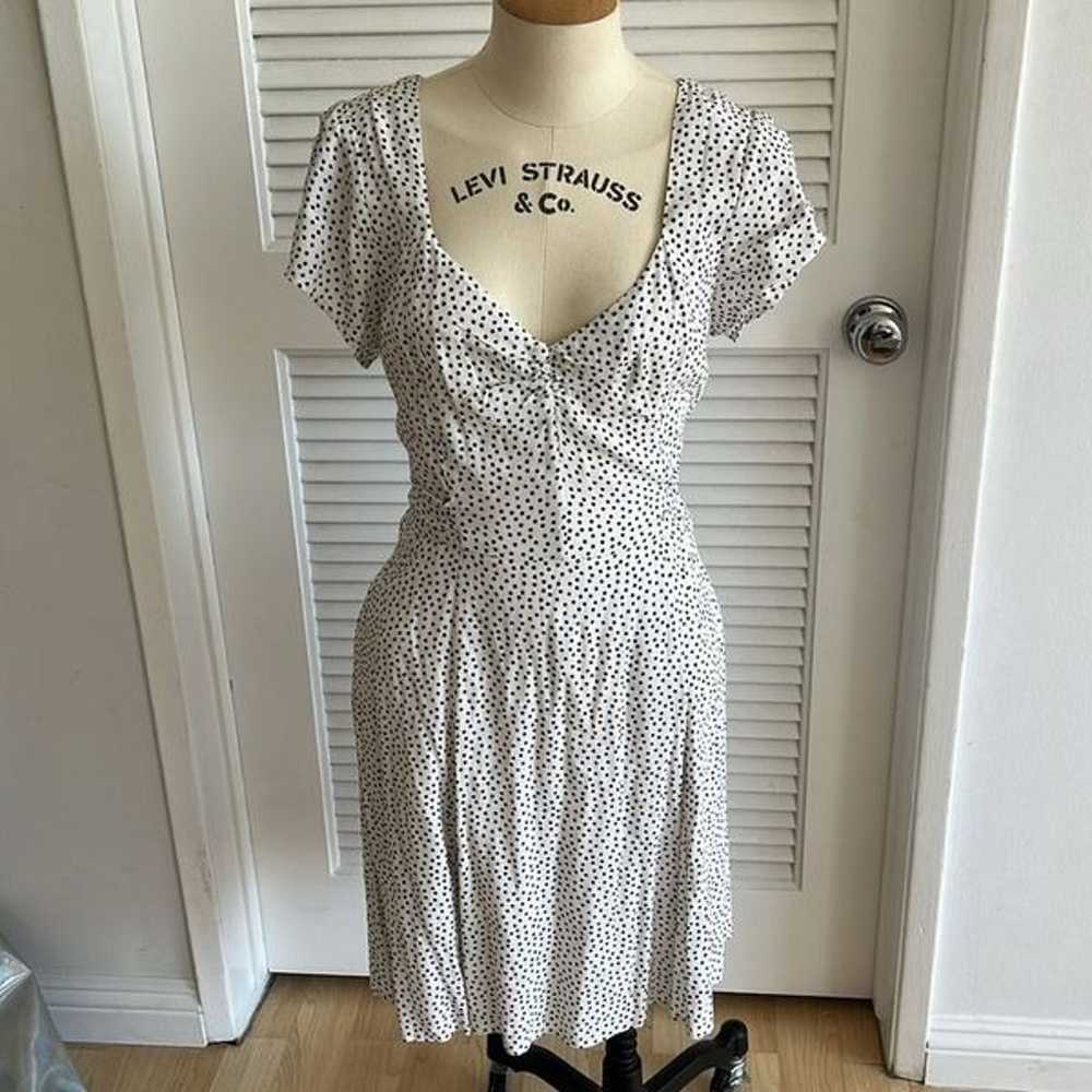 Abercrombie & Fitch White Polka Dot Dress - image 7