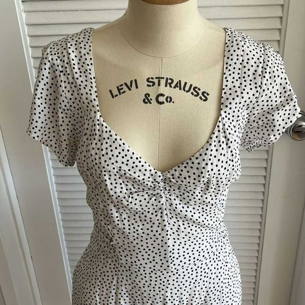 Abercrombie & Fitch White Polka Dot Dress - image 8