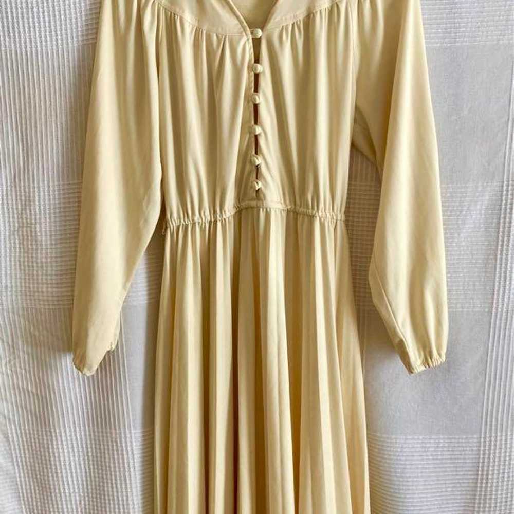 vintage yellow long dress - image 1