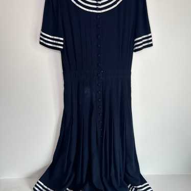 Plaza South Vintage Retro 70s Swing Dress Rockabi… - image 1