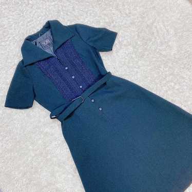 SOIR Black Size 11 Short Sleeve Dress with Belt, … - image 1