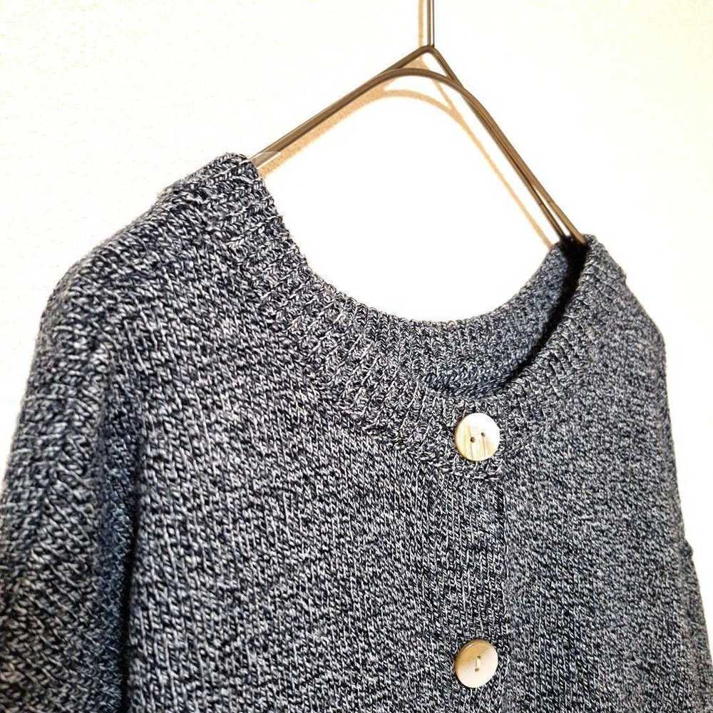 Uniqlo Knit Cardigan S Black Gray Simple Chic Sma… - image 3