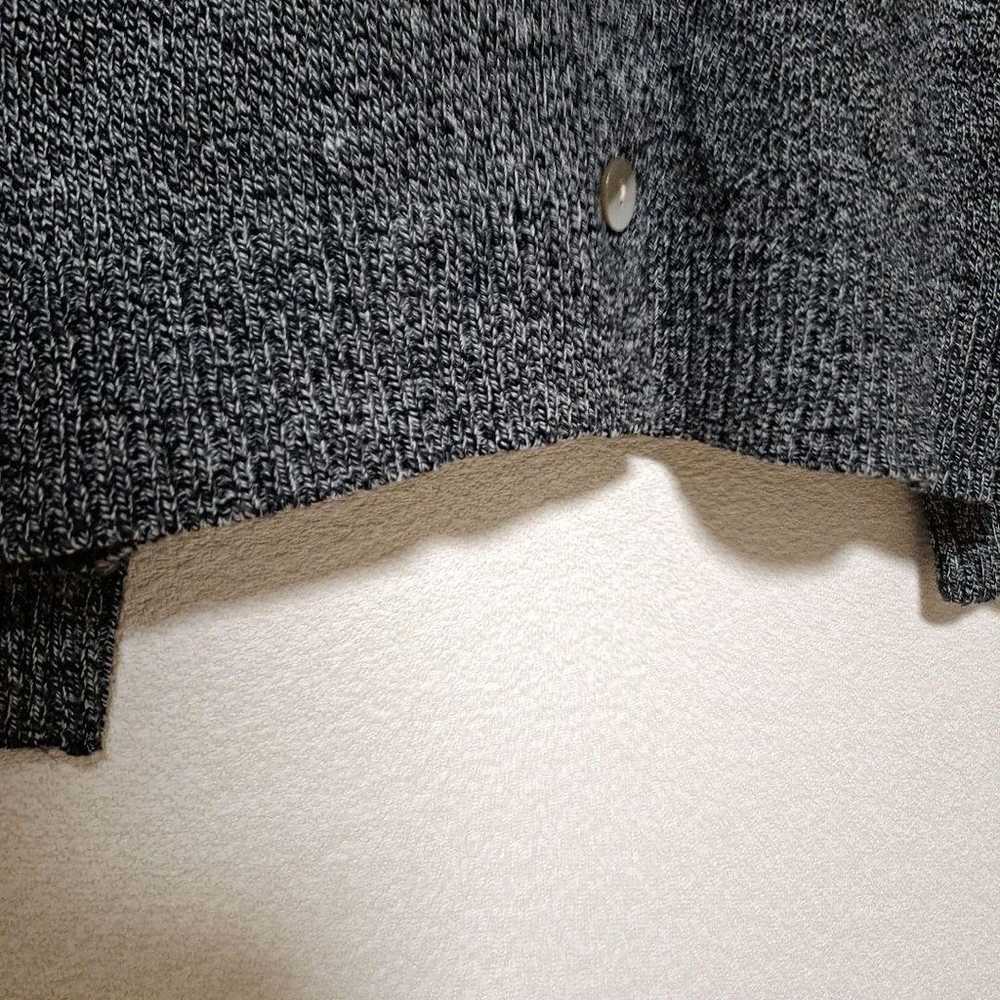 Uniqlo Knit Cardigan S Black Gray Simple Chic Sma… - image 4