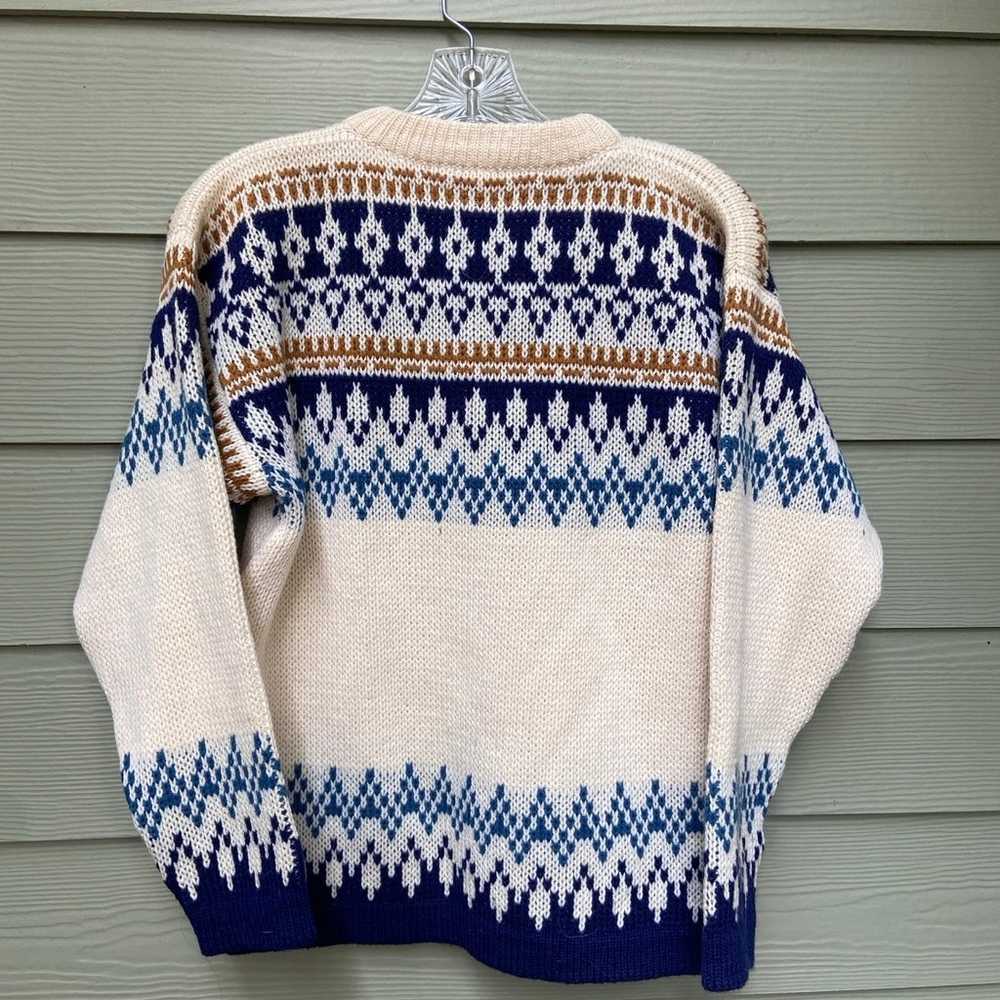 Wool Norwegian traditional sweater - image 5