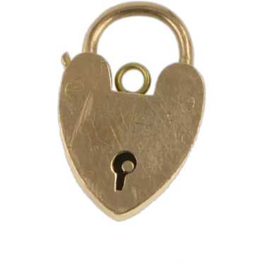 9K 3D Articulated Heart Padlock Loyalty Charm/Pend