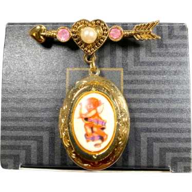 Avon Cherished Moments Locket Pin Mint in Origina… - image 1