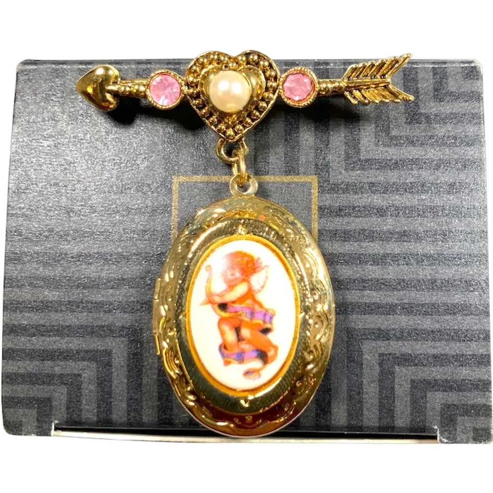 Avon Cherished Moments Locket Pin Mint in Origina… - image 2