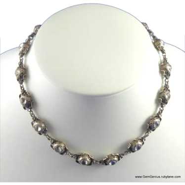 Georgian Paste and Silver Necklace - image 1