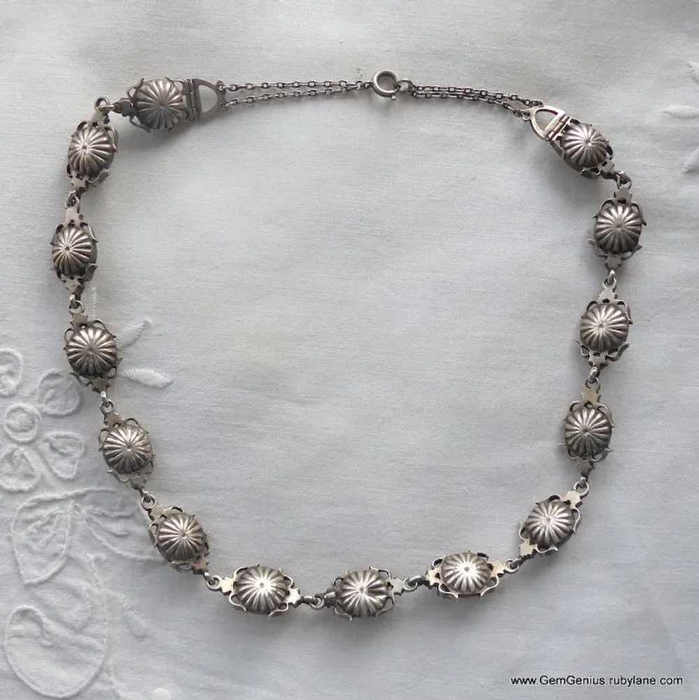 Georgian Paste and Silver Necklace - image 4