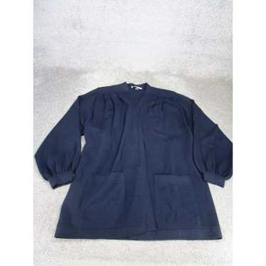 Vintage St. John Jacket Womens Large Navy Blue Kn… - image 1