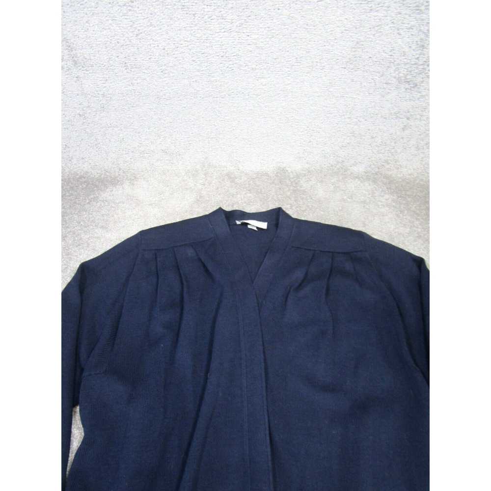 Vintage St. John Jacket Womens Large Navy Blue Kn… - image 2