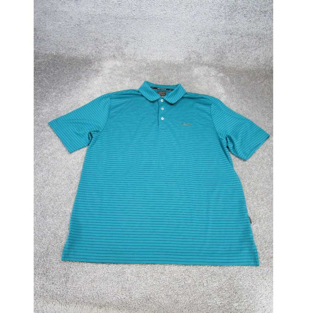 Vintage Greg Norman Polo Shirt Mens Medium Green … - image 1