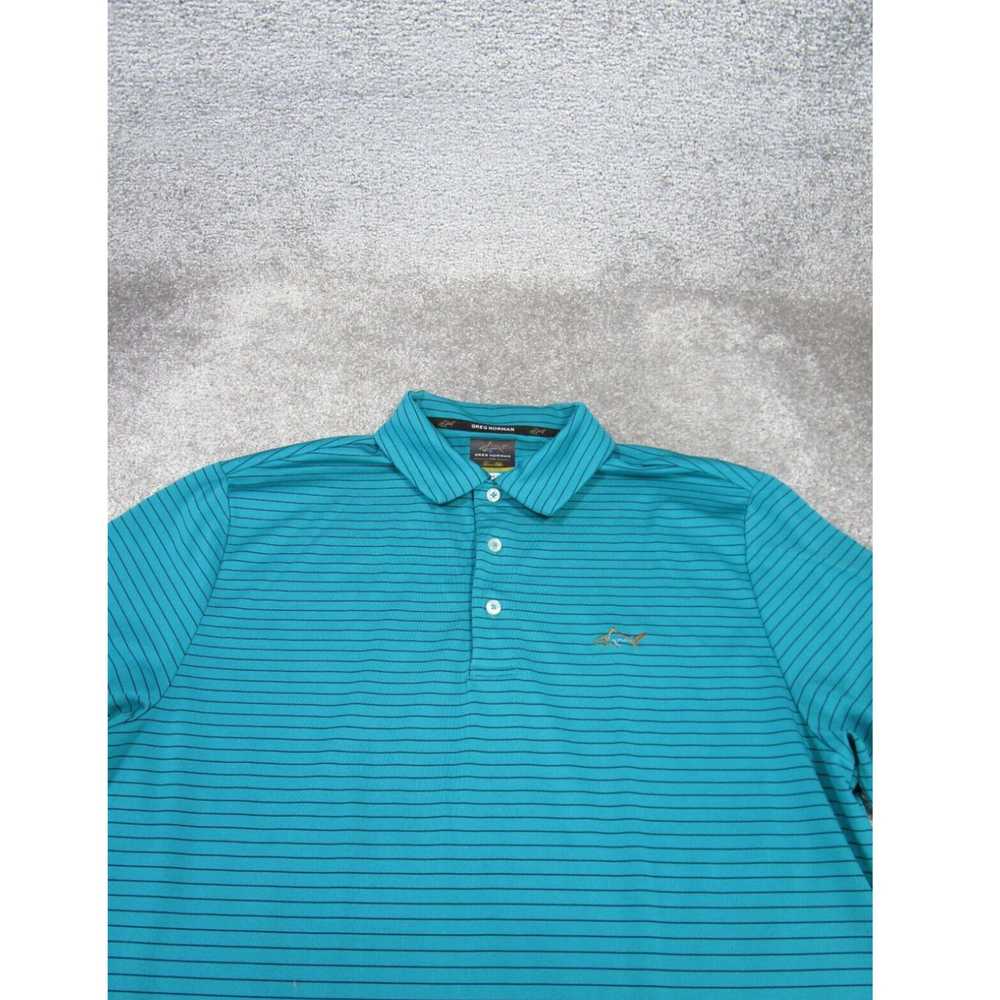 Vintage Greg Norman Polo Shirt Mens Medium Green … - image 2