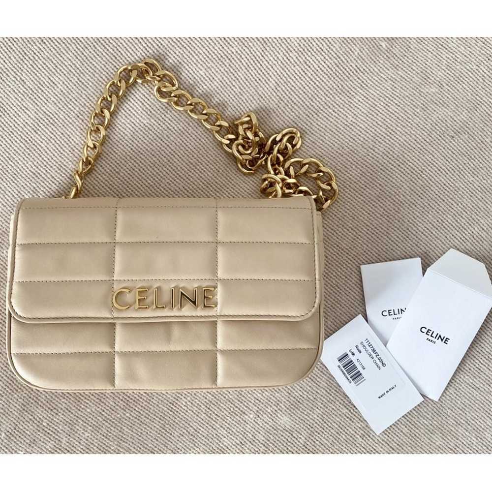 Celine Triomphe chain leather handbag - image 12