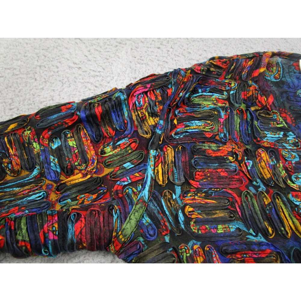 Vintage Chicos Sweater Womens 1 Medium Silk Open … - image 3