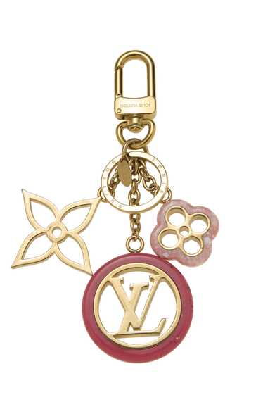 Gold & Pink Color Line Bag Charm