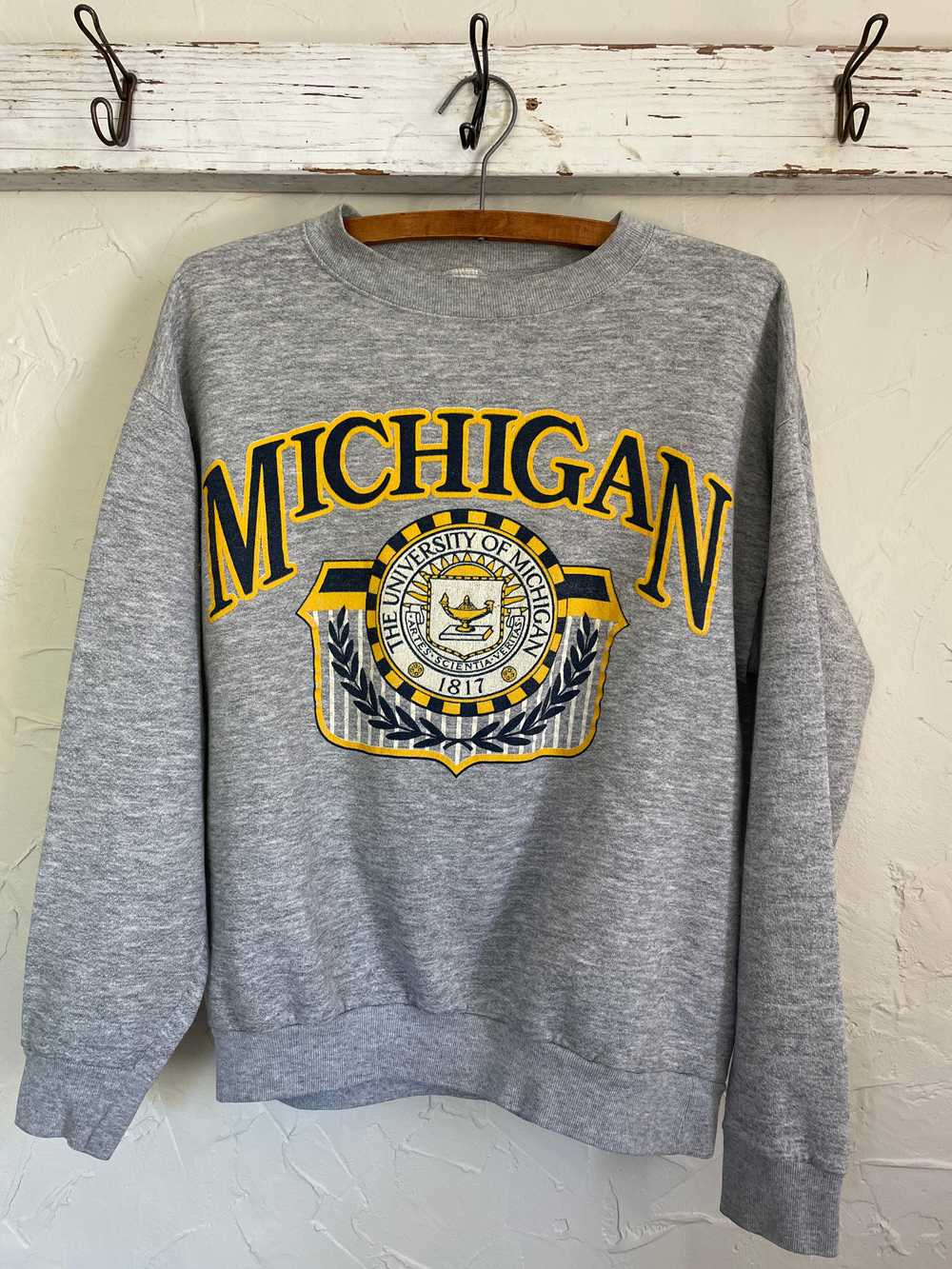 80s University Of Michigan Sweatshirt - image 3