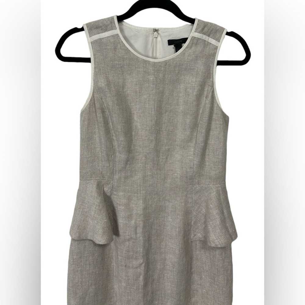 J.Crew J. Crew 100% linen pemplum summer dress, w… - image 2