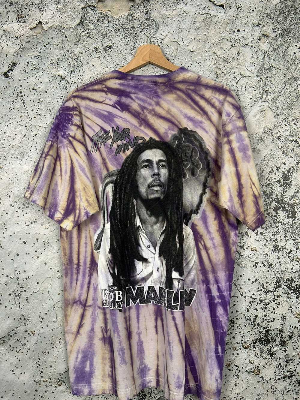 Bob Marley × Rap Tees × Vintage Vintage Rare 90s … - image 4