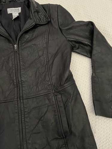 Alfani vintage 1990s Black leather jacket by Alfa… - image 1