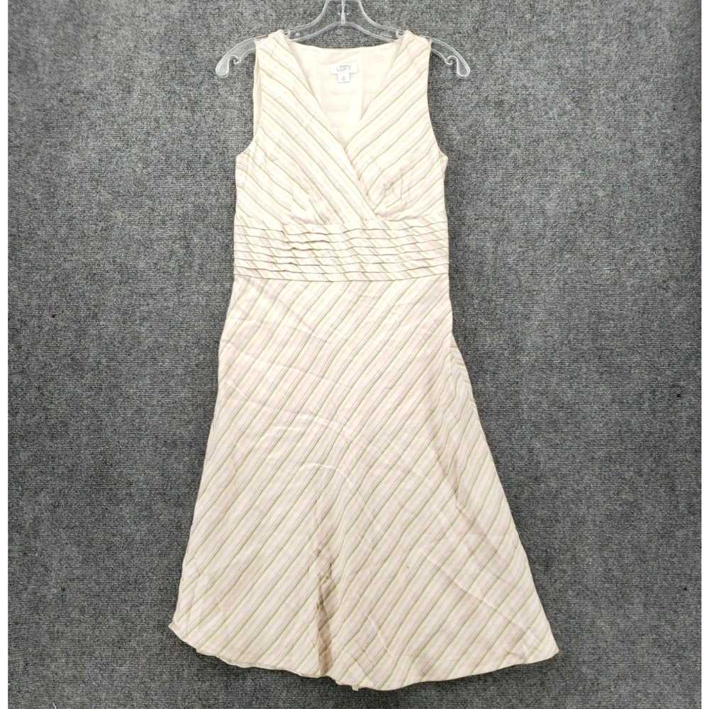 Loft Ann Taylor Loft Dress Womens 4 Pink Mock Wra… - image 1