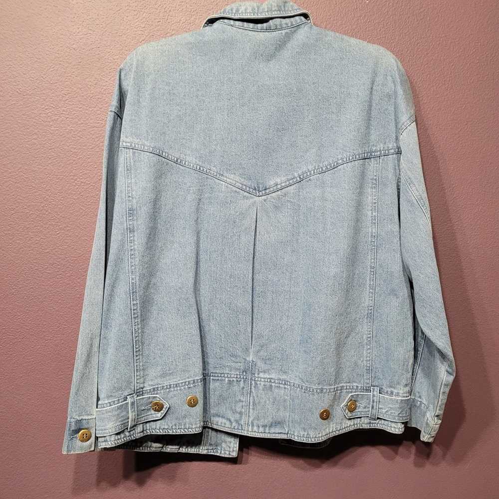 Vintage 80s Together womens medium denim bomber j… - image 5