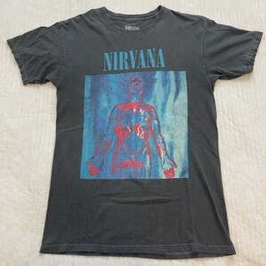 トップス Nirvana Sliver 90s t-shirt  Cobain Vintage 1992 90s Nirvana Official Sliver Shirt Kurt Cobain