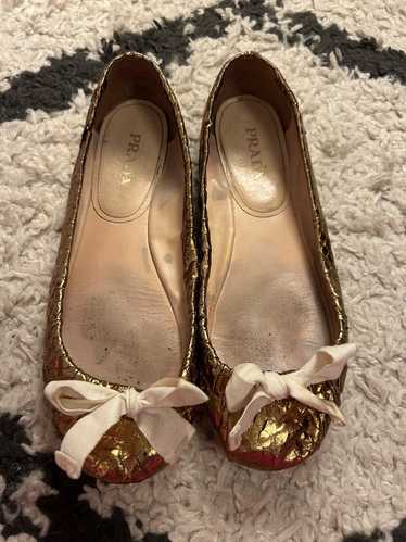 Prada Gold slipper flats (39) | Used, Secondhand,… - image 1