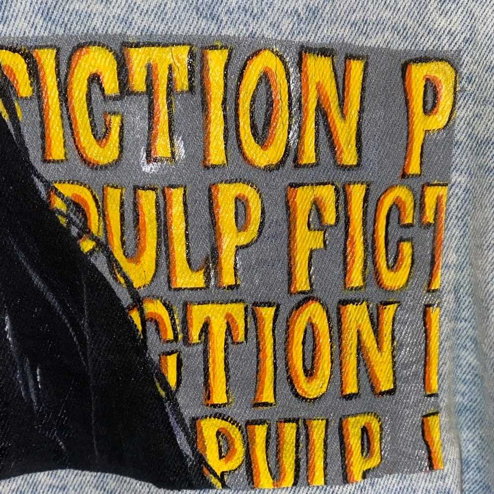 Hand painted pulp fiction jacket - image 5